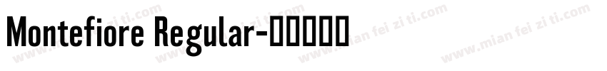 Montefiore Regular字体转换